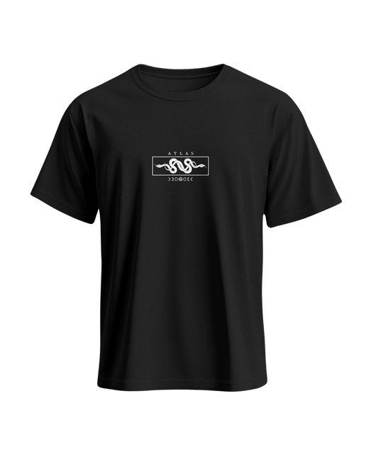 ATLAS - Minimalist Black T-Shirt
