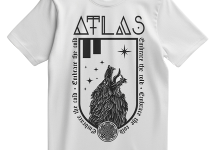 ATLAS - Wolf White T-Shirt