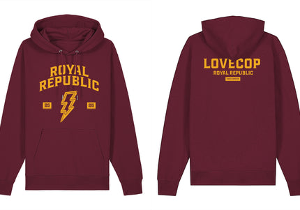 ROYAL REPUBLIC - College Style Hoodie 2026 (Burgundy)