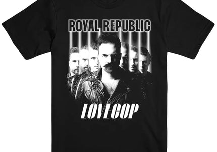 ROYAL REPUBLIC - Lovecop (Black & White) T-Shirt